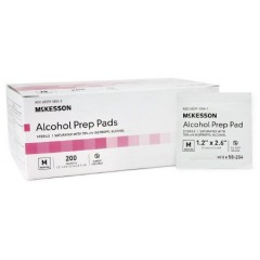 PAD, ALCOHOL PREP STR MED (200/BX) McKesson MedSurg 